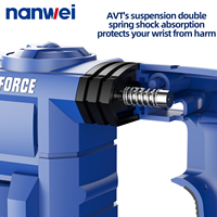 Marteau électrique Nanwei 20V, outils électriques multifonctions, perceuse à percussion 28MM, béton 4.0J, qualité industrielle, marteau haute puissance