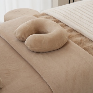 Khaki massage bảng tấm setextra mềm nhung sang trọng <span class=keywords><strong>flannel</strong></span> Fluffy mờ tấm bộ cho giường mặt - Product Image 5