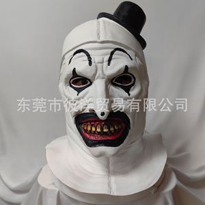 Máscara de Payaso con Sombrero de Copa, Material de Emulsión, Accesorio de Disfraz para Fiesta de Halloween, Estilo Europeo Americano - Product Image 2