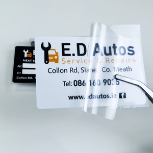 สติกเกอร์ติดรถยนต์แบบสั่งทำคุณภาพสูงสติกเกอร์เตือนการบำรุงรักษารถยนต์สองด้านสติกเกอร์ติดกระจกหน้าต่างกลางแจ้งติดทนนาน - Product Image 2