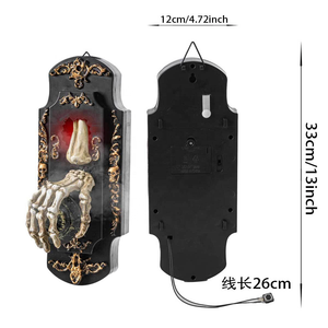 Sonnette de <span class=keywords><strong>Halloween</strong></span> à effets sonores électriques et pulvérisation, avec crâne lumineux, <span class=keywords><strong>pour</strong></span> la décoration de la Fête des Fantômes - Product Image 5