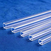 High Temperature Resistant Transparent Square Quartz Tube Custom Size Special-shaped Quartz Glass Tube