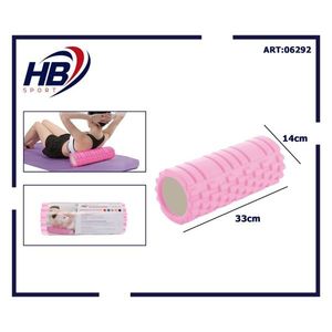 Rodillo de Yoga Clásico Rosa de 33x14cm - Palos y Bolas de Masaje - Product Image 1