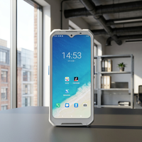 Komputer Genggam Tangguh Ringan Android 14 IP68 Layar FHD+ 6.3" Pemindai Barcode 1D/2D Dilengkapi NFC 128MB 8 Core