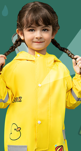 <span class=keywords><strong>Traje</strong></span> <span class=keywords><strong>Impermeable</strong></span> para Niños, Protección Completa, Ribete Reflectante y Bolsa de Almacenamiento Gratis para Diversión al Aire Libre bajo la Lluvia - Product Image 5