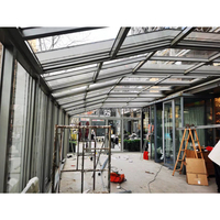 Automatische Outdoor DIY Aluminium versenkbare Abdeckungen Polycarbonat Teleskop Schwimmbad Gehäuse Glasdach Türkei Design
