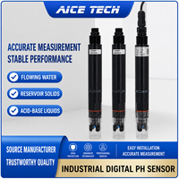 Sonde d'électrode pH numérique en ligne, précision 0,02 pH, consommation ultra-faible 0,3 W, alimentation CC 7-30 V, sortie RS485 pour eaux usées et aquaculture