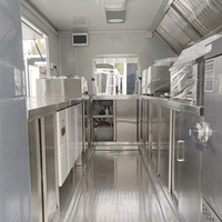 Nouvelle remorque alimentaire mobile, mini chariot à tacos, chariot à gaufres, chariot à glaces, stand de vente ambulante, camion de restauration BBQ, fibre de verre, aluminium, résistant à la rouille