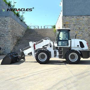 Pabrik manufaktur 2.5 ton teleskopik hidrolik roda depan pemuat ember palet mesin garpu bantalan Motor inti Gearbox - Product Image 3