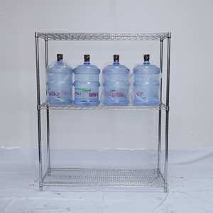 Maßgefertigtes Verchromtes Edelstahl 5-Schicht Schwerlast-Aufbewahrungsregal mit Rädern und Korrosionsschutz - Product Image 4