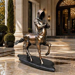 "El Origen del Céntaro" - <span class=keywords><strong>Obra</strong></span> <span class=keywords><strong>Maestra</strong></span> Surrealista de Bronce de Alta Gama Personalizable, Escultura de Bronce - Product Image 4