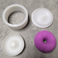 Moule en plastique pour savon solide, shampoing, barre de savon, 2,5 pouces, volume max. 95g, moule pour bombe de bain, boule, cylindre, donut, moules 3D pour bombes de bain