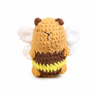 Adorable poupée capybara au crochet, amigurumi, ornement animal en fil, peluche tricotée, cadeau artisanal textile