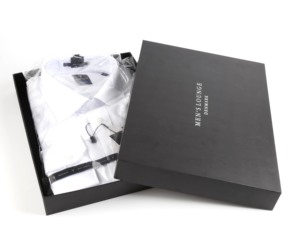 Wholesale custom logo luxury paper cardboard box clothing garment t-shirt box packaging gift boxes for clothes