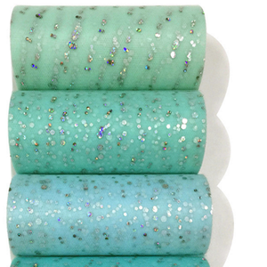 100 yardas 100% poliéster urdimbre Tejido ligero resistente al desgarro <span class=keywords><strong>rollo</strong></span> <span class=keywords><strong>de</strong></span> <span class=keywords><strong>tul</strong></span> <span class=keywords><strong>de</strong></span> lentejuelas para niñas <span class=keywords><strong>de</strong></span> boda <span class=keywords><strong>de</strong></span> fábrica - Product Image 5