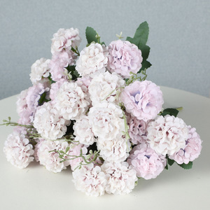 Bouquet di Fiori Artificiali Realistici, <span class=keywords><strong>Margherite</strong></span> a Globo per Decorazioni, Decorazioni Artificiali per Matrimoni e Casa, Arredo Floreale - Product Image 4