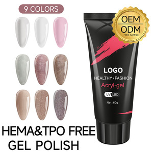 OEM ขายส่ง ยาทาเล็บเจลคุณภาพสูง ติดทนนาน สำหรับมืออาชีพ รับผลิตแบรนด์ส่วนตัว โพลีเจล อะคริลิค ต่อเล็บ - Product Image 1