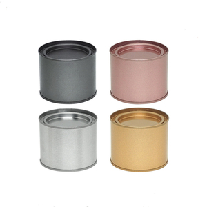 Metall farbe Glas Kerzen glas Kleine Moq Dose für die Kerzen herstellung mit Deckel - Product Image 6