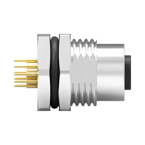 Connecteur femelle industriel M12 A-codé 17 broches, prise DIN pour haut-parleur, étanche IP67, 30V 1.5A, pour usage industriel - Product Image 5