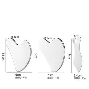 Free Logo Custom <strong>Stainless</strong> <strong>Steel</strong> Gua Sha Facial Massager Body <strong>Face</strong> <strong>Massage</strong> Therapy Tool for Pain Relief Scrapping - Product Image 6