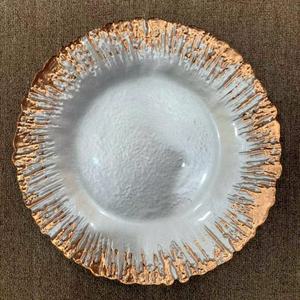 Ensemble d'assiettes en verre or rose uniques pour décoration de mariage et dîner, collection 2023 - Product Image 4