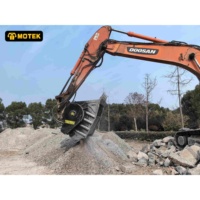 Concasseur de roche à godets haute efficacité MOTEK avec tamis pour excavatrices CAT Volvo Doosan – Matériel de bricolage durable pour pierres