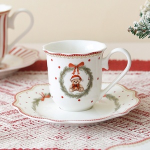 <span class=keywords><strong>Assiette</strong></span> en céramique Lelyi motif ours mignon, série Noël, pour la maison et la restauration, vente en gros, cadeaux de Noël - Product Image 3