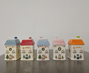 Barattolo per <span class=keywords><strong>Spezie</strong></span> in Ceramica a Forma di <span class=keywords><strong>Casa</strong></span>, <span class=keywords><strong>Porta</strong></span> Condimenti da Cucina, Personalizzabile con Logo, Regalo per le Feste - Product Image 6