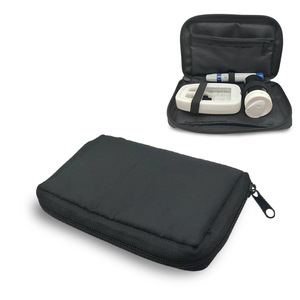 Sac de rangement pour lecteur de glycémie 13,5x9,5x3cm, étui portable pour instrument médical pour lecteur de glycémie et lancettes - Product Image 1