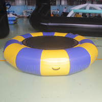 Venta de fábrica, trampolín de agua inflable de 3m de alta calidad soldado para Parque Acuático