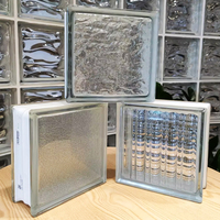 Bloc de verre transparent Brique de verre de haute qualité utilisée dans la décoration de salle de bain ou de salle de bain ou la cloison de séparation