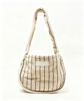 Tas Tangan Wanita Bergaya Premium Berkualitas Tinggi dengan Motif Garis dari Bahan Terry, Tas Selempang Kecil