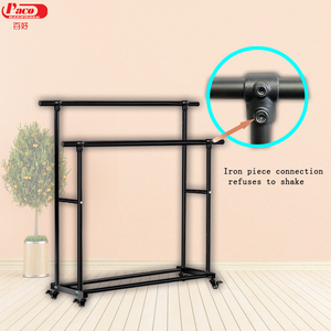 כבד מתכת כפול מוט מוט בגד מתגלגל בגדים מתגלגל מארגן גלגלים גלגלים קיר פרימיום ווים מעיל לארגן את הבגדים שלך - Product Image 5