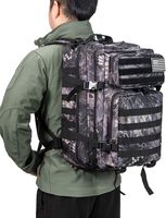 Échantillons gratuits Sac à dos personnalisé pour hommes Sac à dos décontracté pour le camping, le voyage Sac tactique Sac à dos de randonnée avec compartiment à chaussures