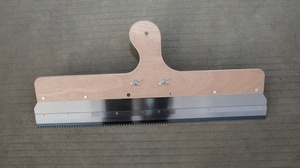 Racleur auto-nivelant pour revêtement <span class=keywords><strong>de</strong></span> <span class=keywords><strong>sol</strong></span> en époxy, en acier inoxydable, avec crans, racloir pour peinture au ciment, outil <span class=keywords><strong>de</strong></span> construction - Product Image 5