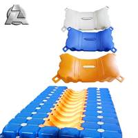 Sistema flotante HDPE modular de alta calidad bloque de color naranja pontón en forma de U