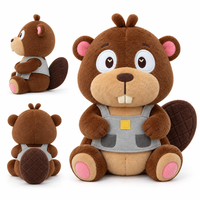 Peluche Castor Adorable OEM – Vente Directe Usine, Couleurs/Expressions/Tailles Personnalisables, Production en Petites Séries Disponible