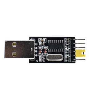 ดาวน์โหลดโมดูล USB เป็น TTL ที่อัพเกรด CH340G พร้อมแผ่นแปรงลวดขนาดเล็กสำหรับชุดโมดูลอิเล็กทรอนิกส์ของบอร์ดไมโครคอนโทรลเลอร์ STC - Product Image 6