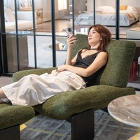 Fauteuil lounge moderne en bouclette |   Fauteuil d'appoint luxueux rembourré pour salon, mobilier d'hôtel