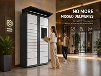 Casier intelligent de livraison de colis en libre-service 24h/24, armoire de stockage sans contact pour la plage