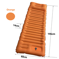 Coussin gonflable imperméable en TPU, pour l'extérieur, matelas avec oreiller