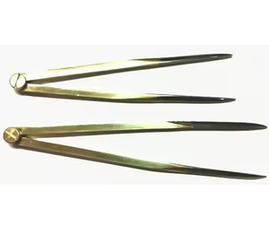 เครื่องมือวาดภาพทองเหลืองโบราณแบบมืออาชีพตัวแบ่งช่องระบบนำทางวินเทจแบบตรงสำหรับตกแต่งบ้านโรงแรม - Product Image 2