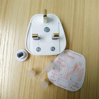 Prise murale amovible pour appareils électriques britanniques, 3 broches, 13A 250V, avec cordon d'alimentation, fusible et connecteur adaptateur