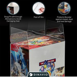 Wholesale Crystal Clear PET Booster <b>Box</b> Case Acid Free Protector for Trading Card Collectors - Product Image 4