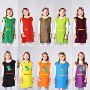 Biểu Tượng Tùy Chỉnh Trẻ Em Của DIY Baking Tạp Dề Mẫu Giáo Nghệ Thuật Sơn In Không Tay Vải Polyester Trẻ Em Tạp Dề - Product Image 1