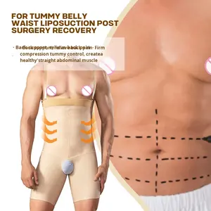 Faja Moldeadora Exclusiva para <span class=keywords><strong>Hombre</strong></span>, Antibacteriana, Postoperatoria, Levanta Glúteos, Ajusta <span class=keywords><strong>Abdomen</strong></span>, Cintura y Muslos - Product Image 2