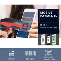 Scanner de code à barres laser filaire 1D de haute qualité pour système POS POS TERMINAL of Warehouse Logistics scanner de codes à barres Gun