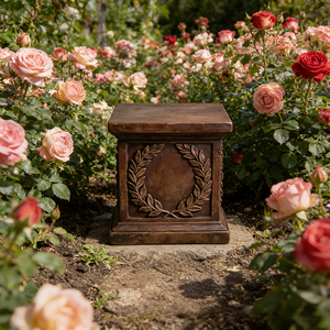 Dropshipping Giardino di Rose in Resina Dipinta a Mano con Motivo Irregolare, Tema Natalizio per Esterni, Paesaggistica alla Moda - Product Image 1