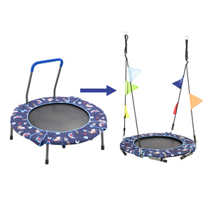 2 trong 1 có thể gập lại <span class=keywords><strong>Trampoline</strong></span> Swing 36 inch trẻ em <span class=keywords><strong>Trampoline</strong></span> 3ft trong nhà ngoài trời có thể gập lại <span class=keywords><strong>Mini</strong></span> <span class=keywords><strong>Trampoline</strong></span> với xử lý - Product Image 1