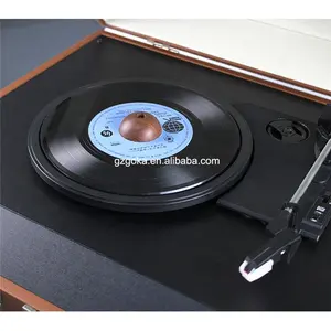 New product 45 rpm adapter lp vinyl player turntable spindle 7 inch record adapter wooden design